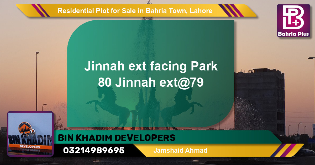 Residential Plot for Sale in Bahria Town, Lahore - (BP-150602)