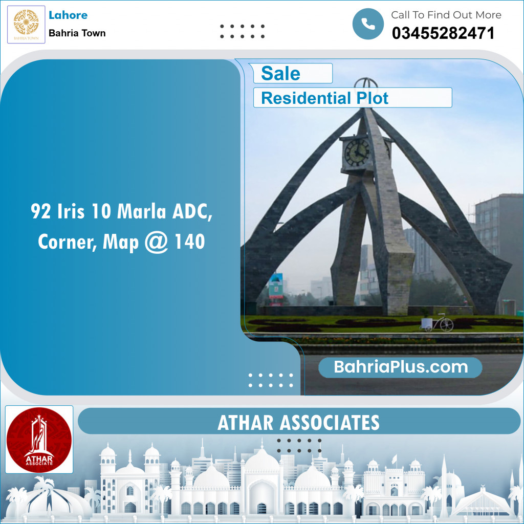 Residential Plot for Sale in Bahria Town, Lahore - (BP-150662)