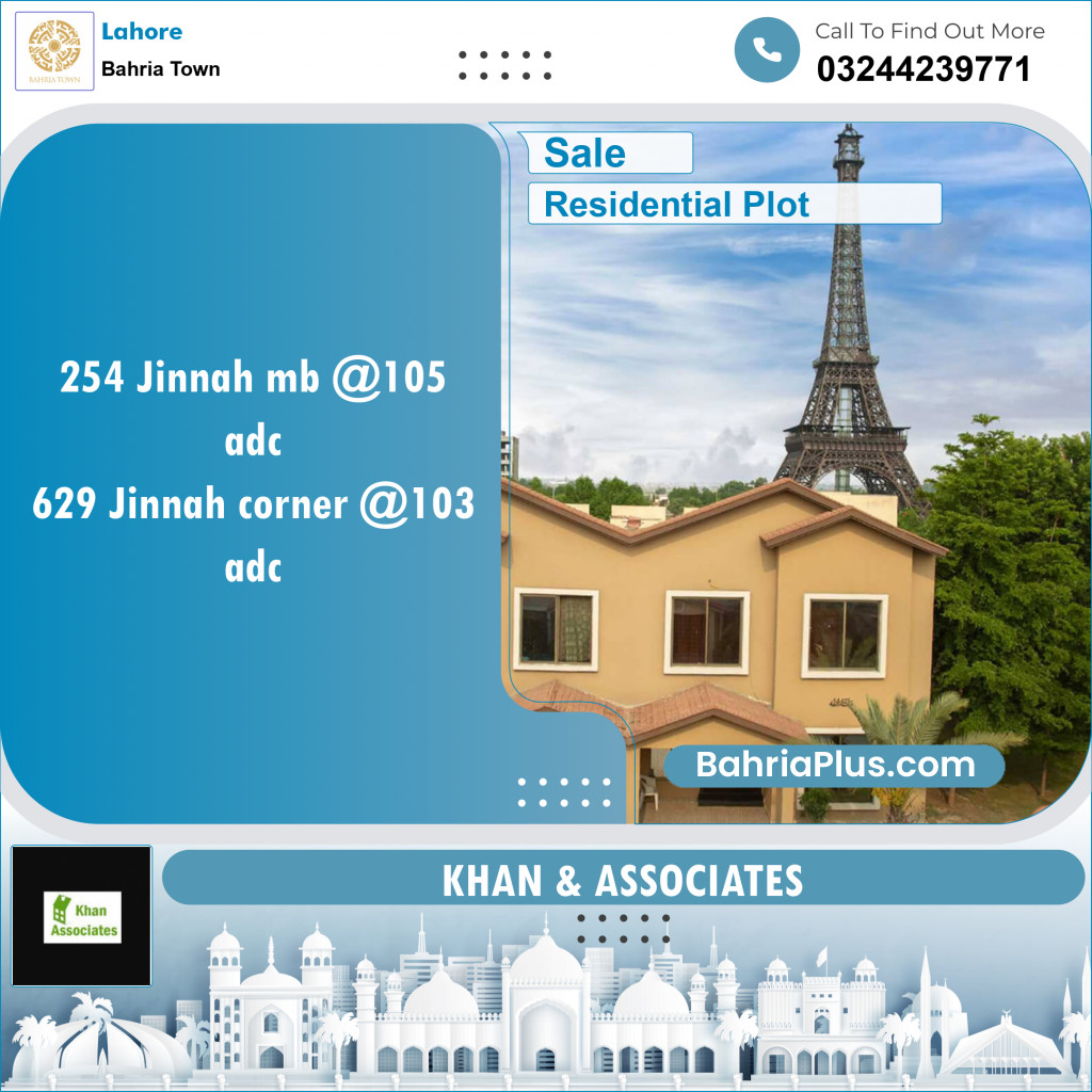 Residential Plot for Sale in Bahria Town, Lahore - (BP-150670)