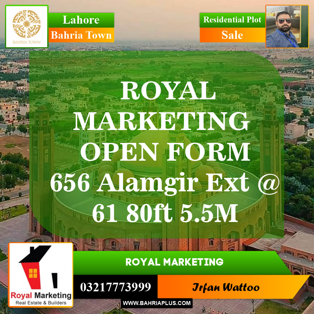 Residential Plot for Sale in Bahria Town, Lahore - (BP-150801)