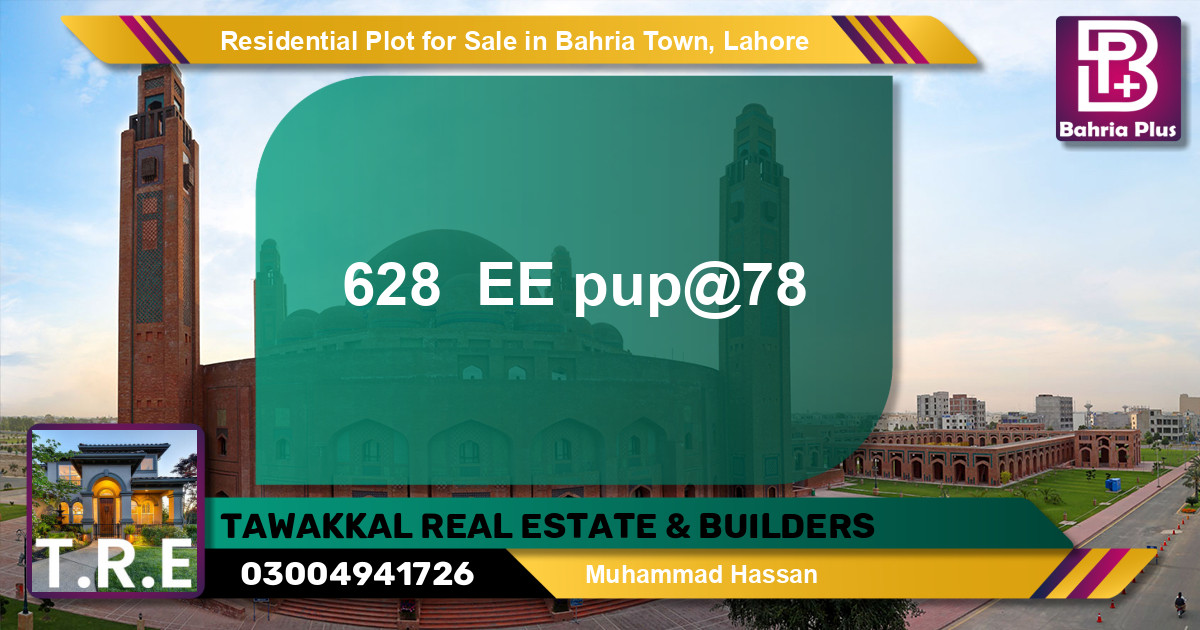 Residential Plot for Sale in Bahria Town, Lahore - (BP-150830)
