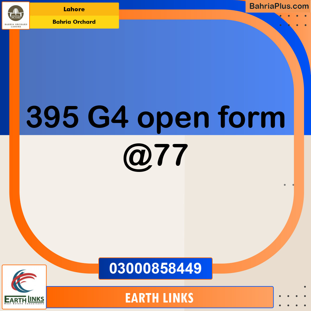 Residential Plot for Sale in Phase 4 - G4 Block -  Bahria Orchard, Lahore - (BP-150848)