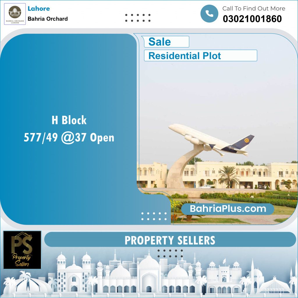 Residential Plot for Sale in Phase 2 - H Block -  Bahria Orchard, Lahore - (BP-150851)