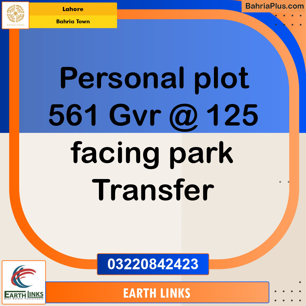 Residential Plot for Sale in Bahria Town, Lahore - (BP-151064)