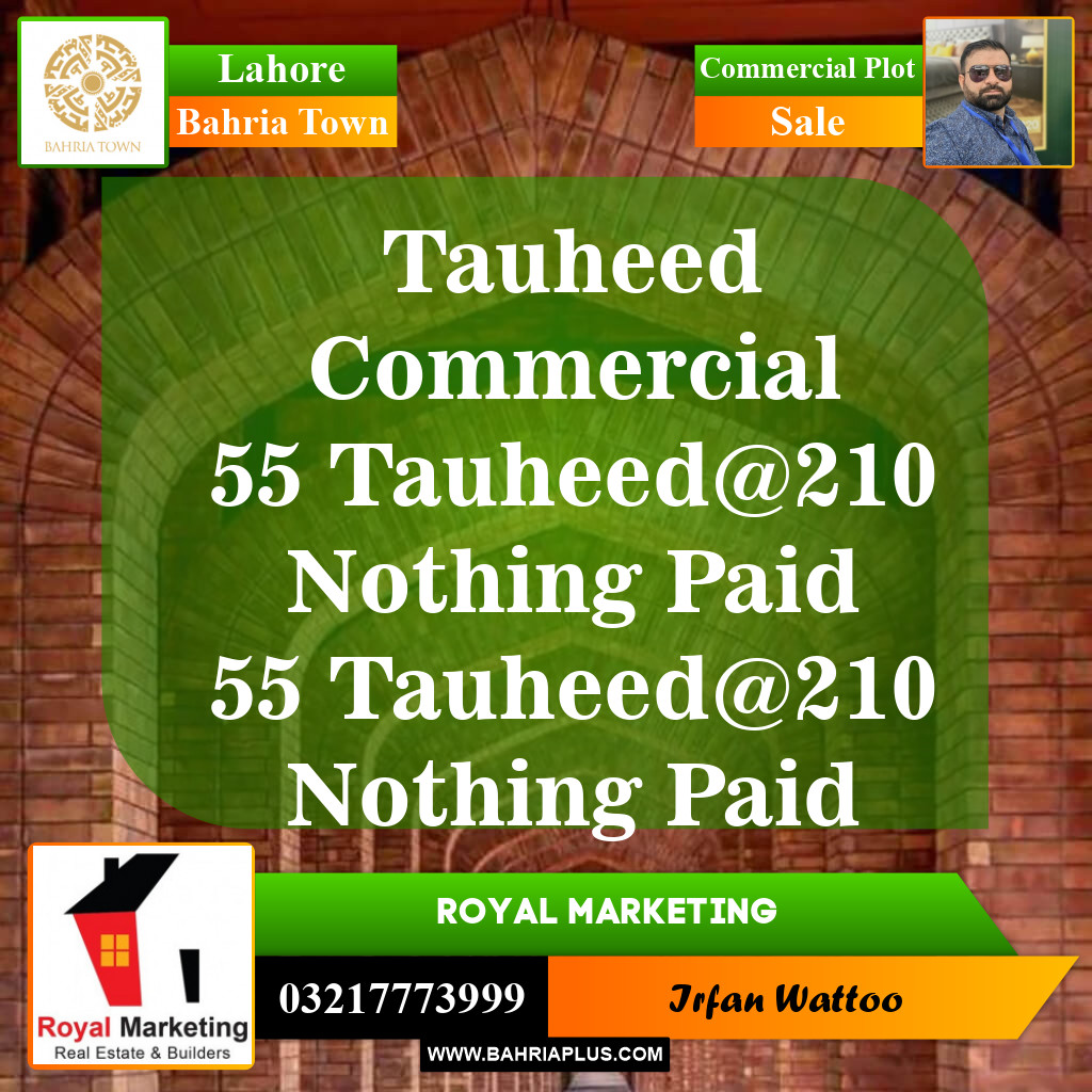 Commercial Plot for Sale in Bahria Town, Lahore - (BP-151069)