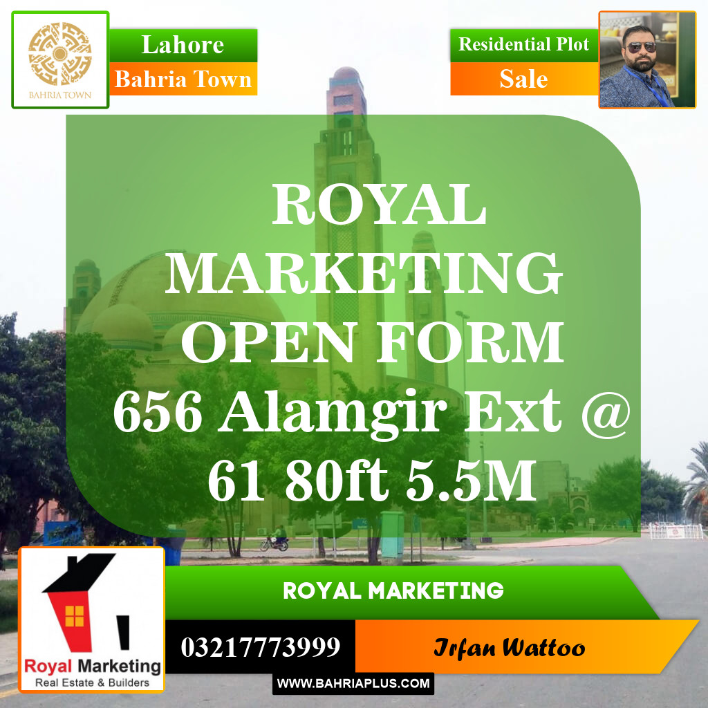 Residential Plot for Sale in Bahria Town, Lahore - (BP-151072)