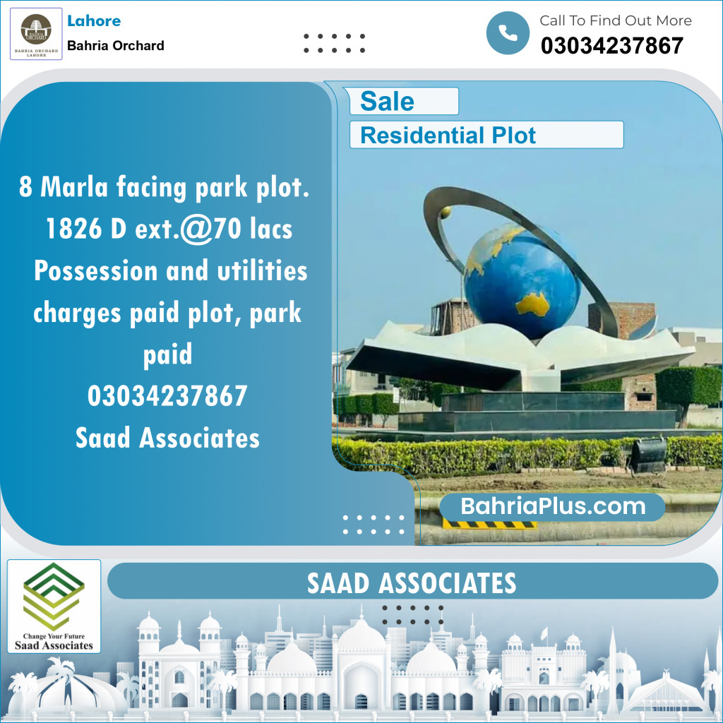 Residential Plot for Sale in Bahria Orchard, Lahore - (BP-151155)