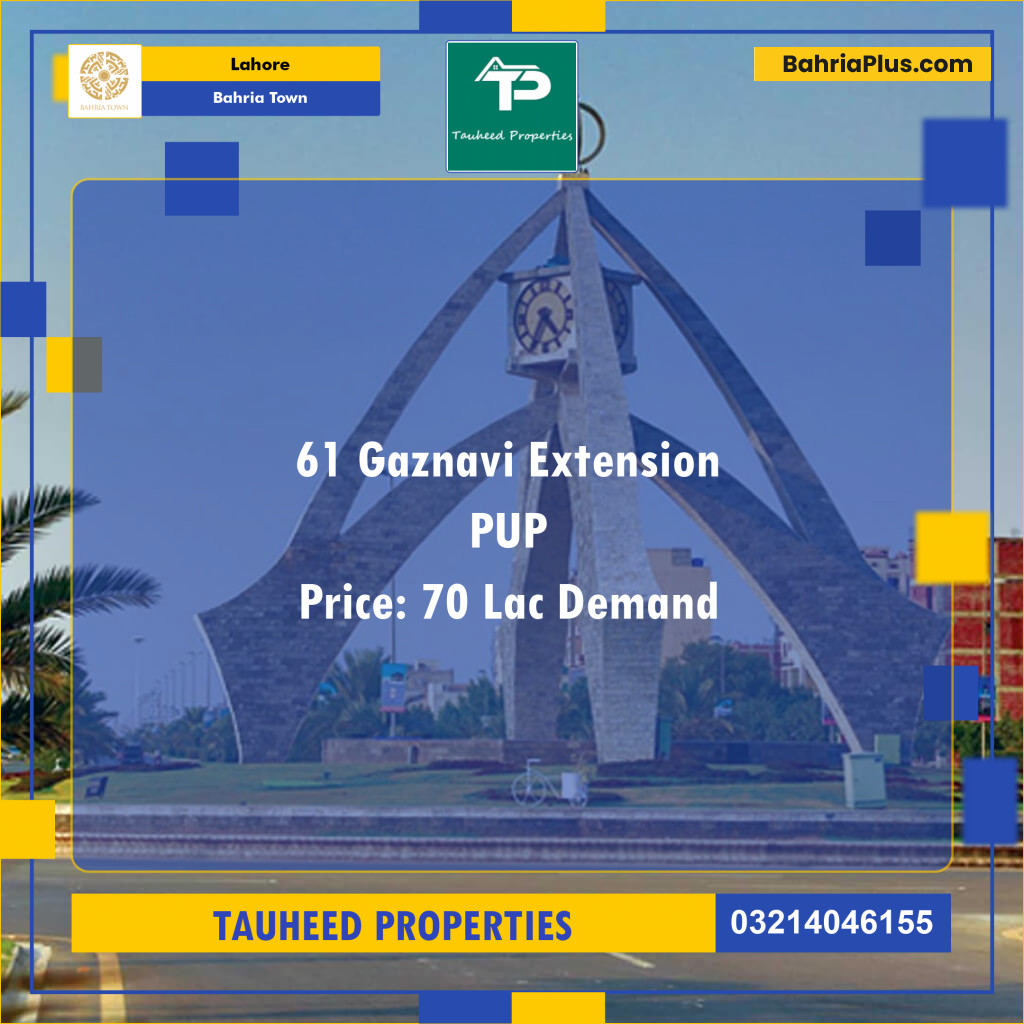 Residential Plot for Sale in Sector F - Ghaznavi Ext. Block -  Bahria Town, Lahore - (BP-151191)