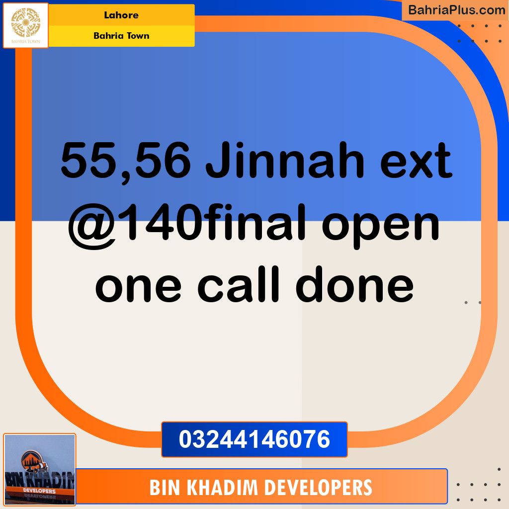 Residential Plot for Sale in Bahria Town, Lahore - (BP-151376)