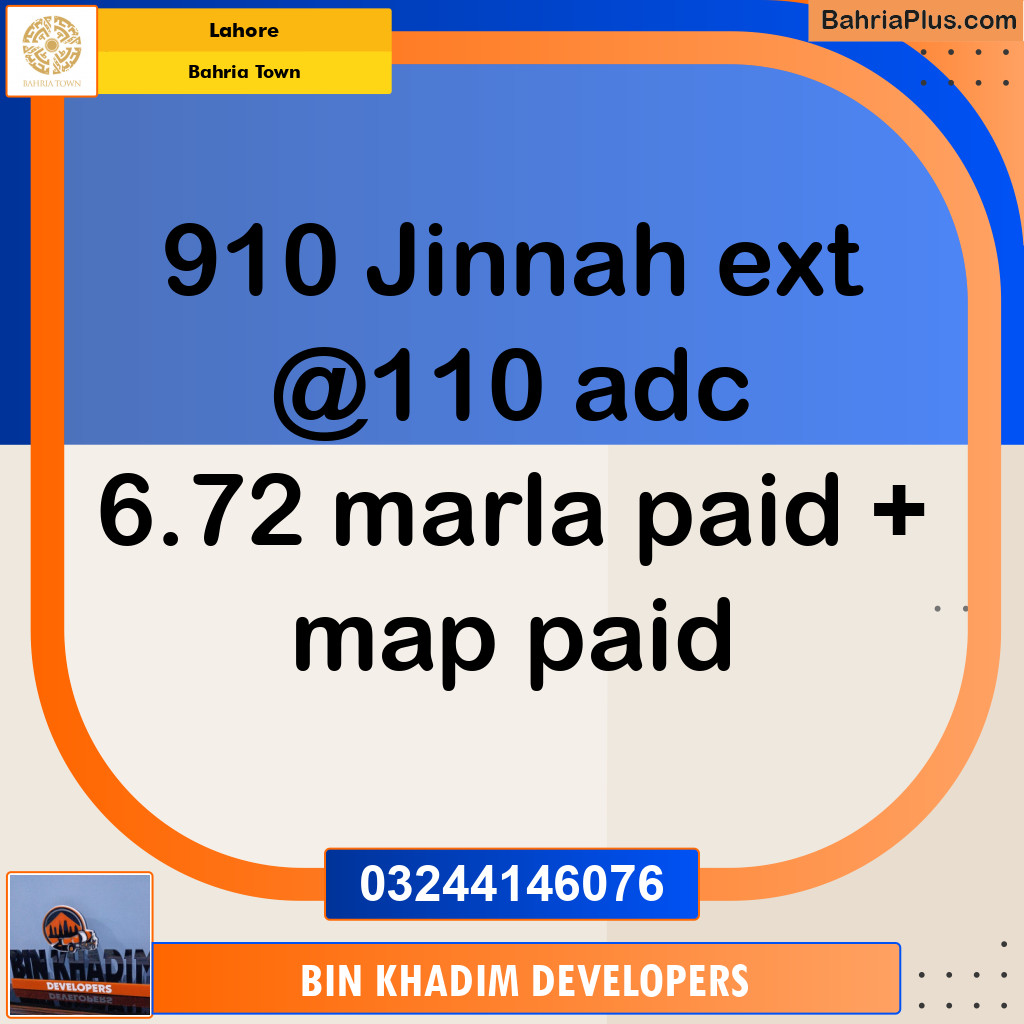 Residential Plot for Sale in Bahria Town, Lahore - (BP-151384)