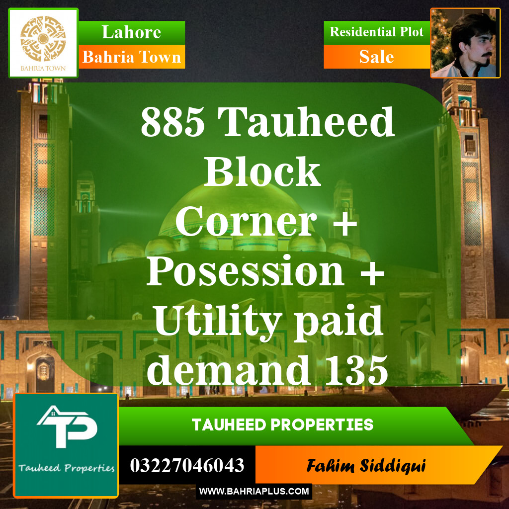 Residential Plot for Sale in Bahria Town, Lahore - (BP-151425)