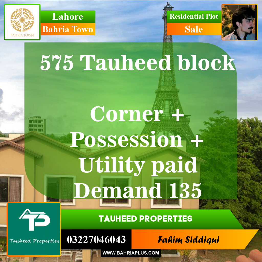 Residential Plot for Sale in Bahria Town, Lahore - (BP-151428)