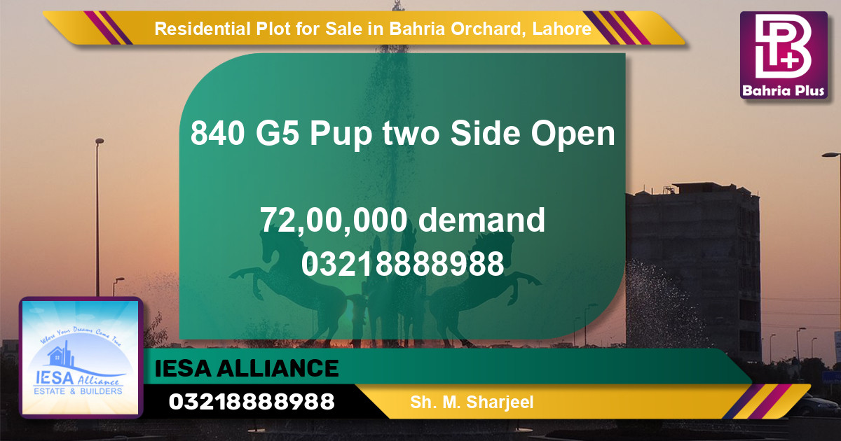 Residential Plot for Sale in Bahria Orchard, Lahore - (BP-151797)