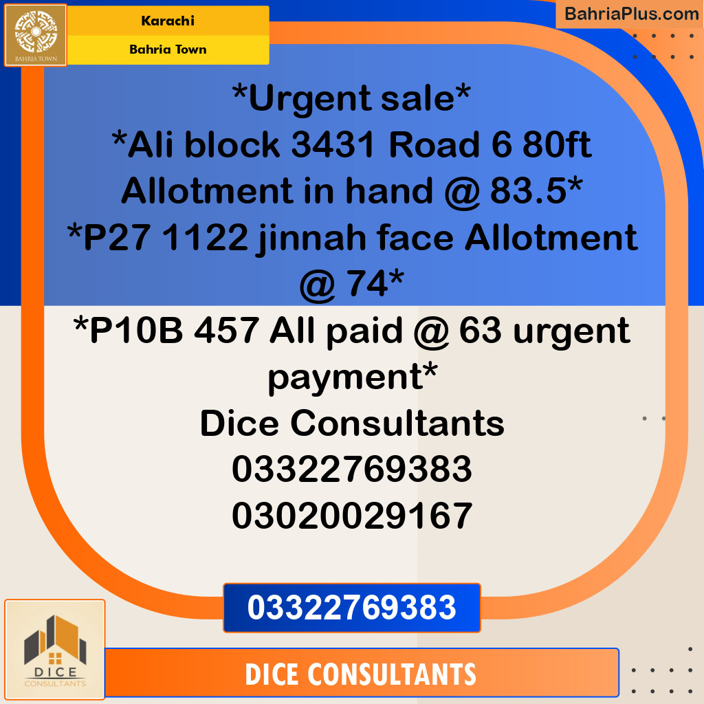 125 Sq. Yards Residential Plot for Sale in Precinct 12 - Ali Block -  Bahria Town, Karachi - (BP-151823)