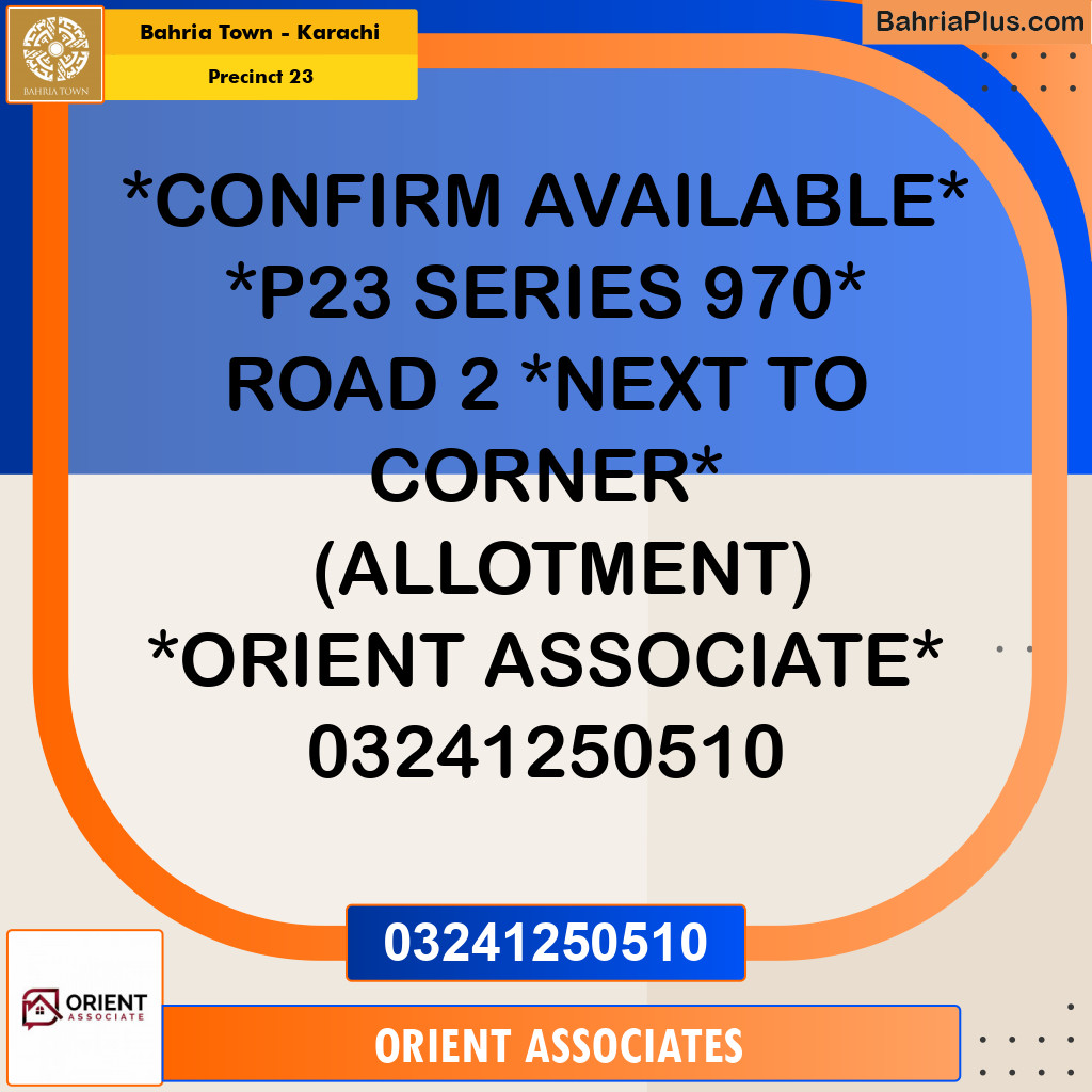 125 Sq. Yards Residential Plot for Sale in Precinct 23 -  Bahria Town, Karachi - (BP-151836)