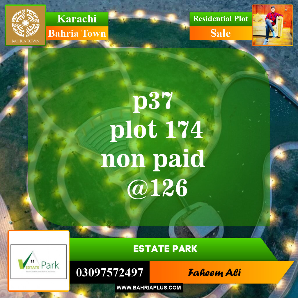 Residential Plot for Sale in Precinct 37 -  Bahria Town, Karachi - (BP-151865)