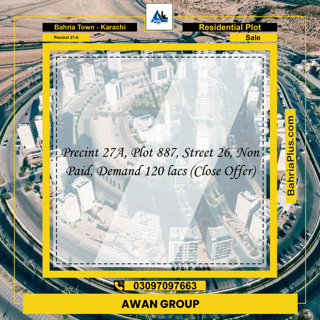 500 Sq. Yards Residential Plot for Sale in Precinct 27-A -  Bahria Town, Karachi - (BP-151931)