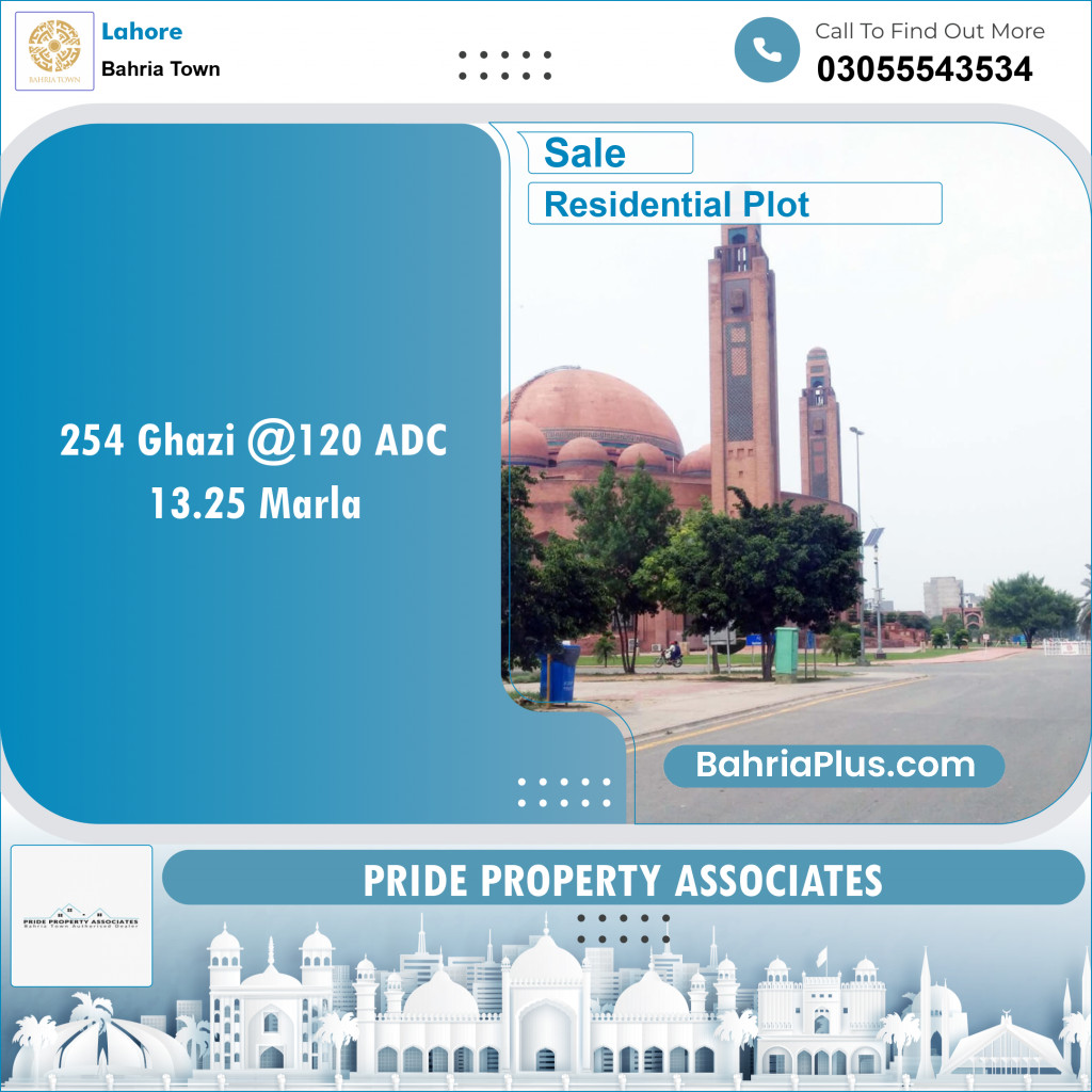 Residential Plot for Sale in Sector F - Ghazi Block -  Bahria Town, Lahore - (BP-151953)
