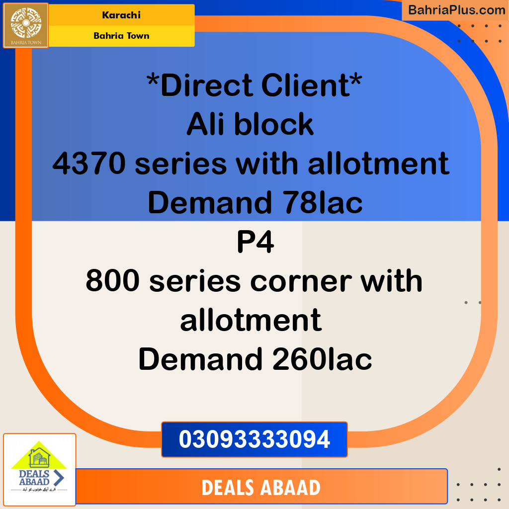 125 Sq. Yards Residential Plot for Sale in Precinct 12 - Ali Block -  Bahria Town, Karachi - (BP-151983)