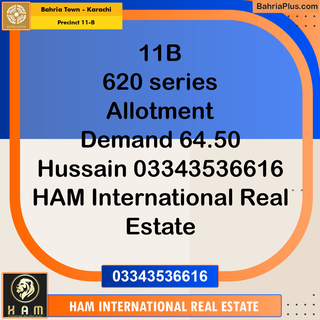 Residential Plot for Sale in Precinct 11-B -  Bahria Town, Karachi - (BP-152007)