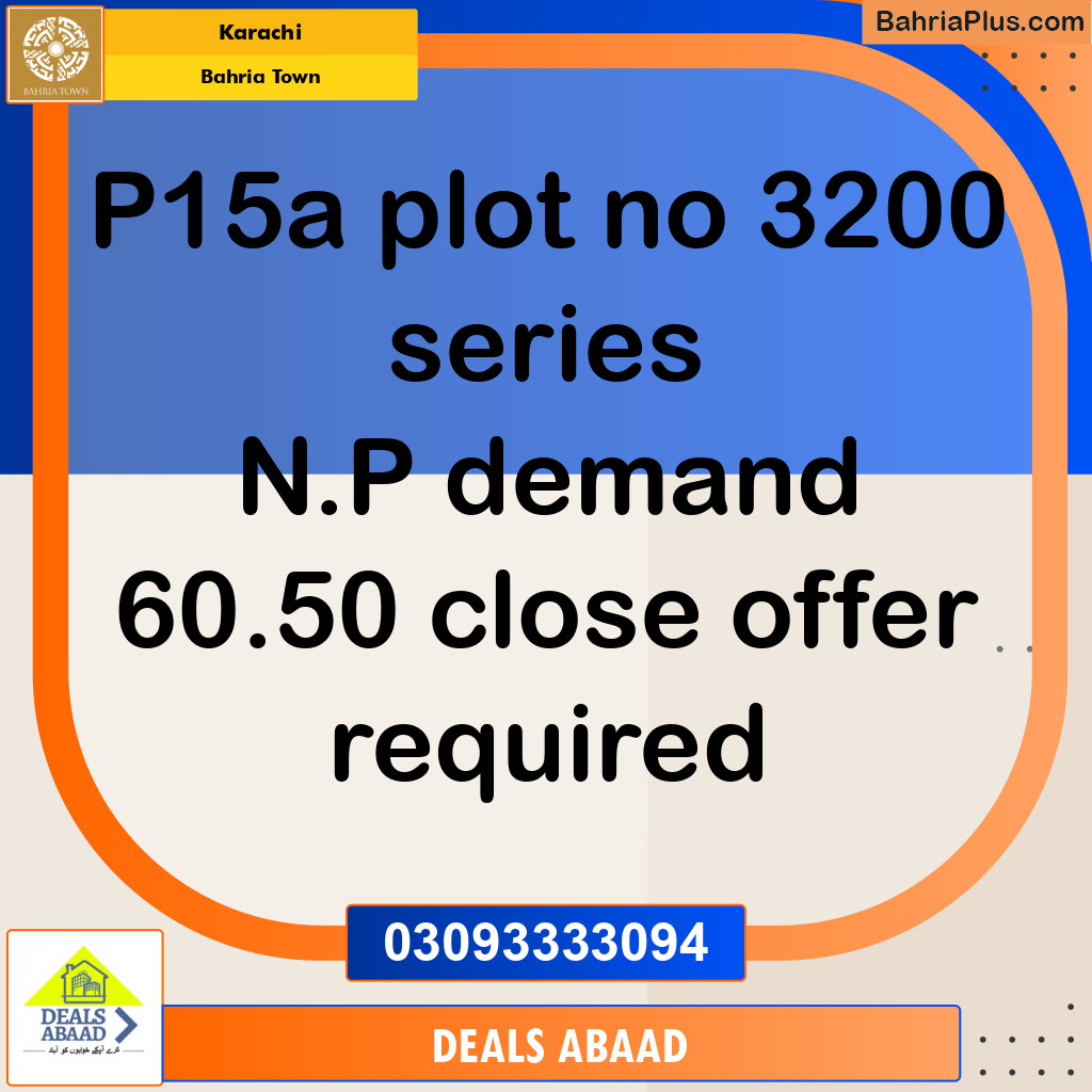 125 Sq. Yards Residential Plot for Sale in Precinct 15-A -  Bahria Town, Karachi - (BP-152048)
