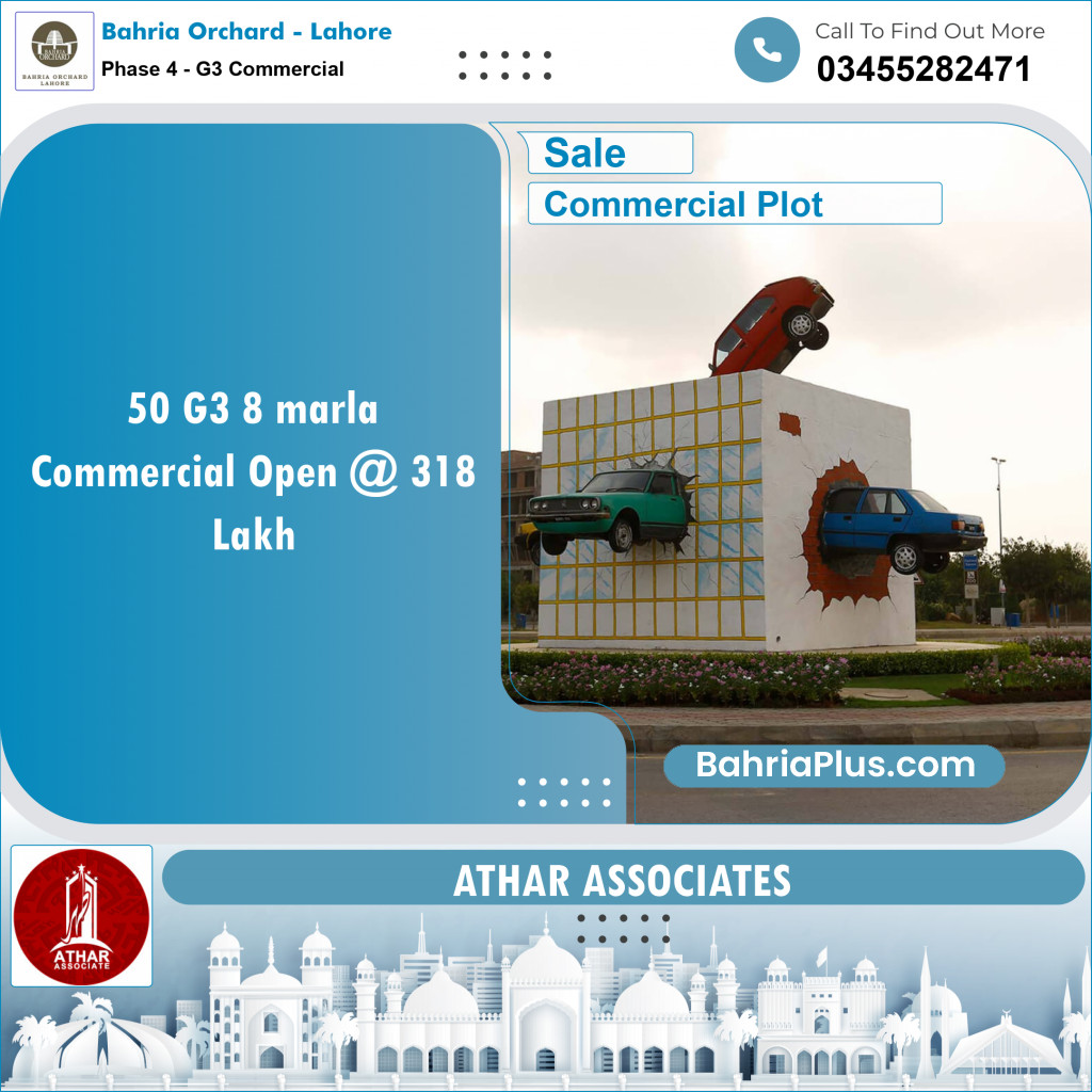 Commercial Plot for Sale in Phase 4 - G3 Commercial -  Bahria Orchard, Lahore - (BP-152108)