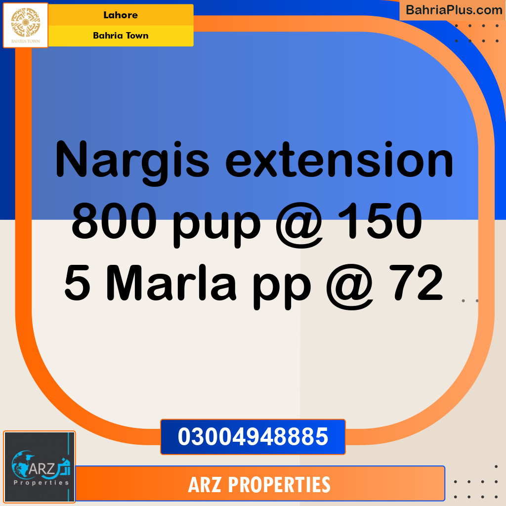 Residential Plot for Sale in Bahria Town, Lahore - (BP-152115)