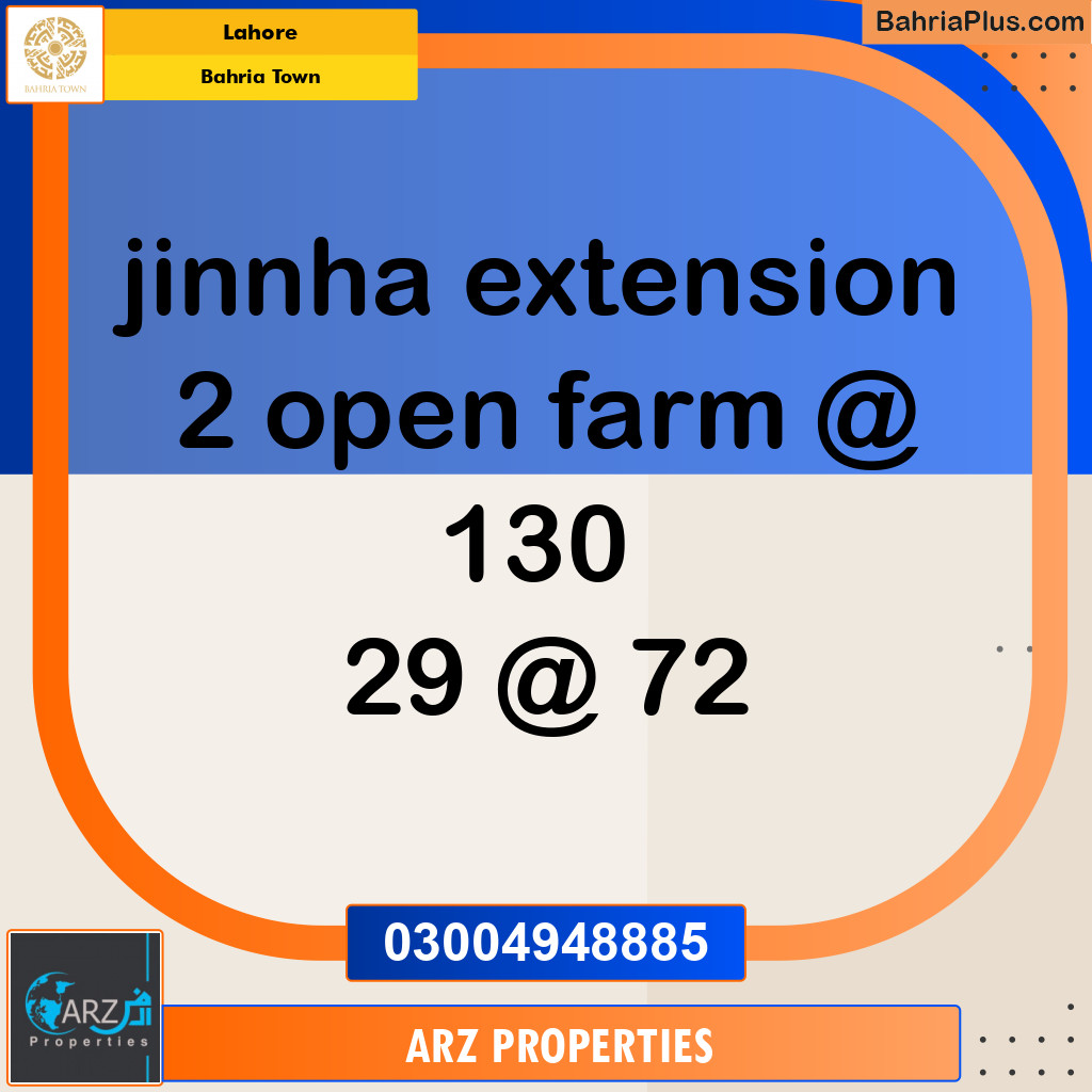 Residential Plot for Sale in Bahria Town, Lahore - (BP-152124)