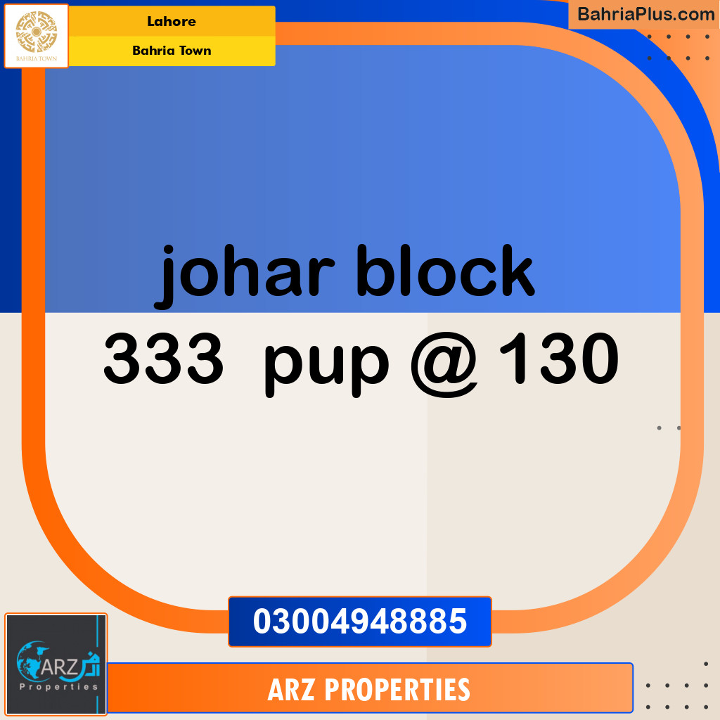 Residential Plot for Sale in Bahria Town, Lahore - (BP-152142)
