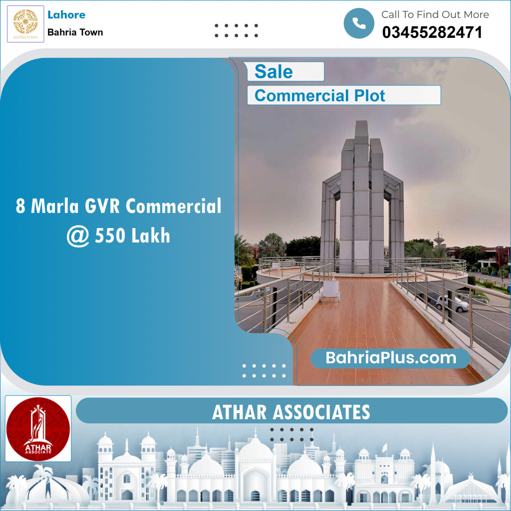 Commercial Plot for Sale in Bahria Town, Lahore - (BP-152172)
