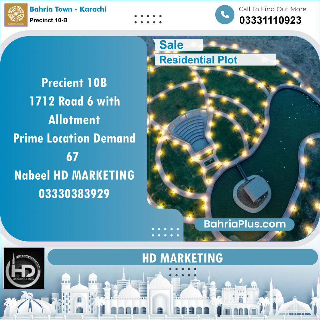 125 Sq. Yards Residential Plot for Sale in Precinct 10-B -  Bahria Town, Karachi - (BP-152232)