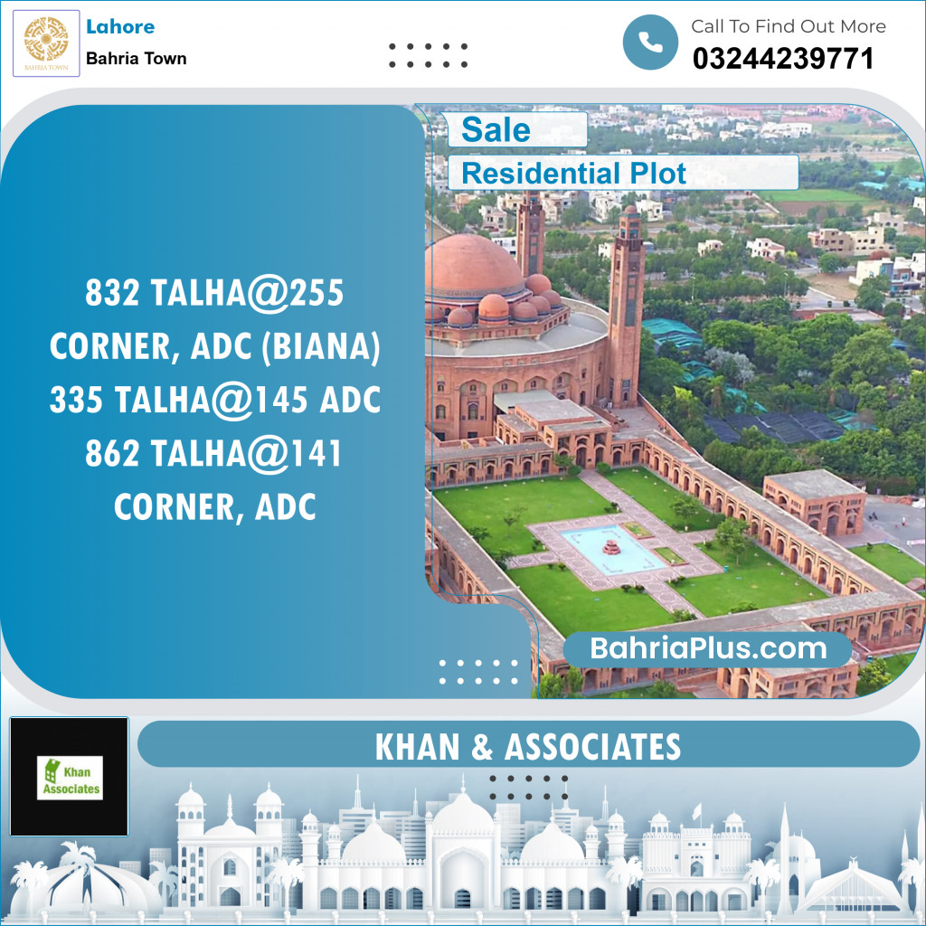 Residential Plot for Sale in Bahria Town, Lahore - (BP-152260)