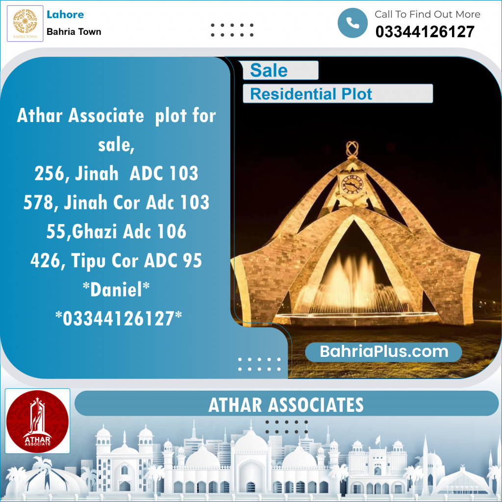 Residential Plot for Sale in Bahria Town, Lahore - (BP-152312)