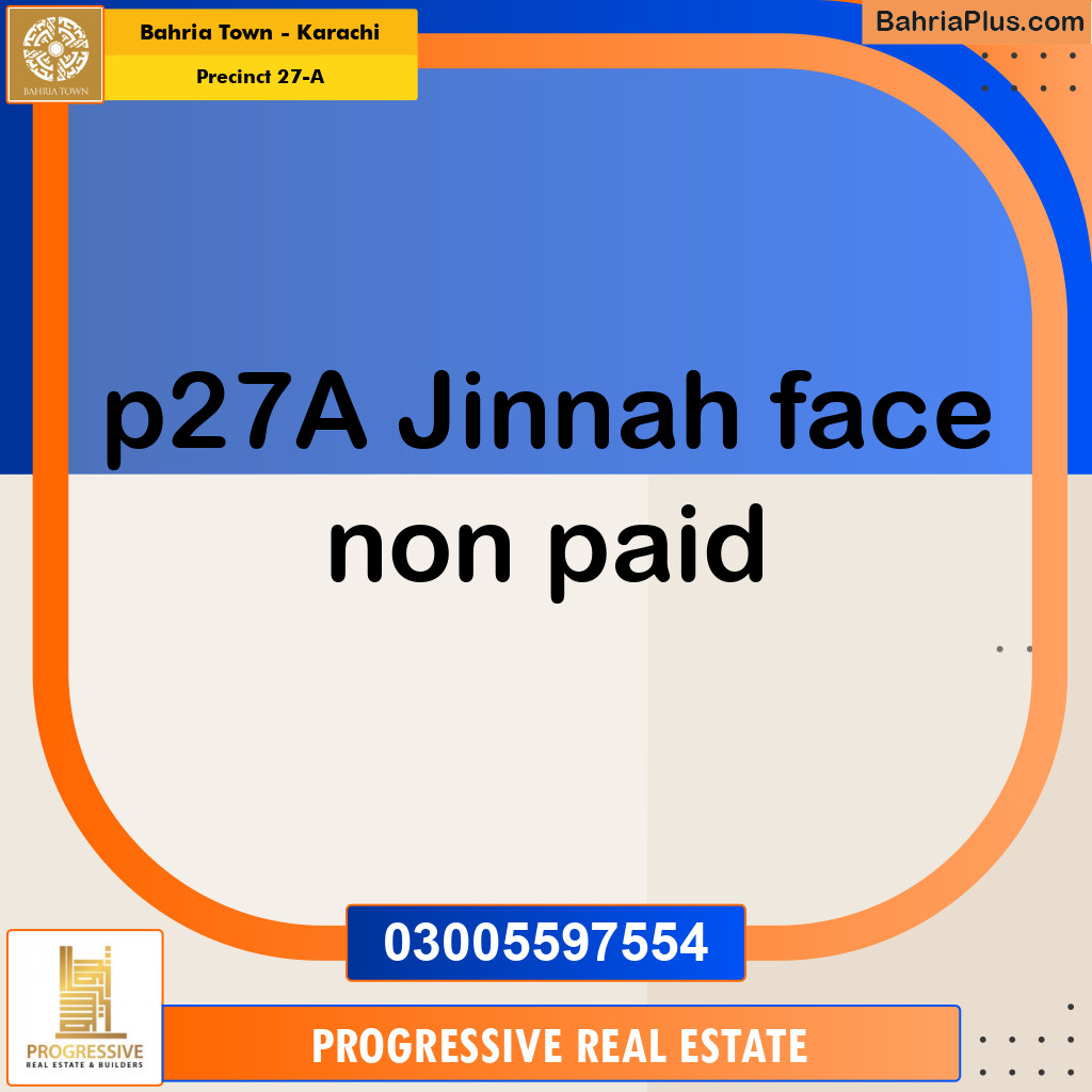 500 Sq. Yards Residential Plot for Sale in Precinct 27-A -  Bahria Town, Karachi - (BP-152358)