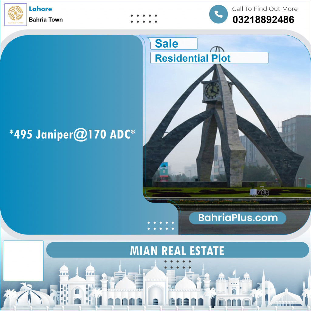 Residential Plot for Sale in Bahria Town, Lahore - (BP-152385)