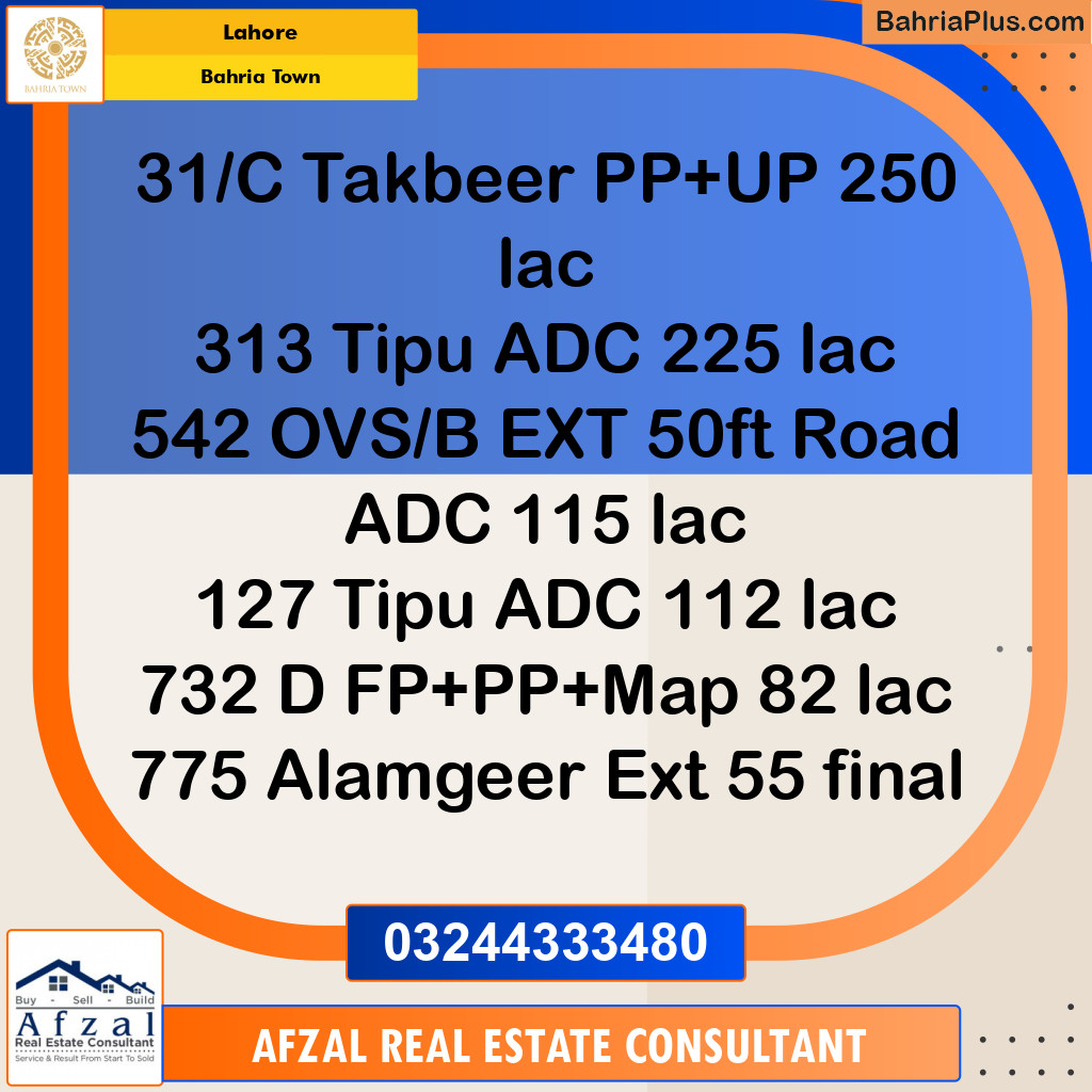 Residential Plot for Sale in Bahria Town, Lahore - (BP-152447)