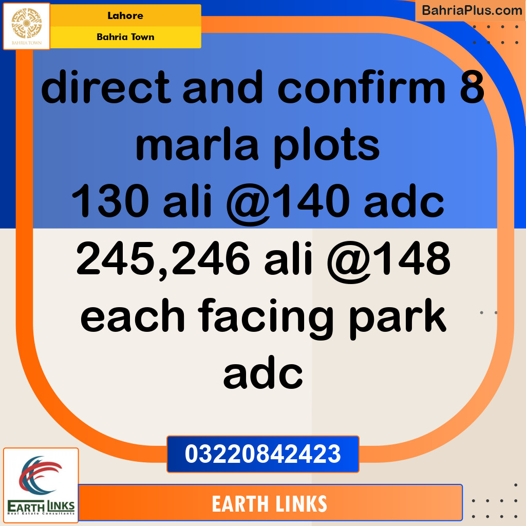 Residential Plot for Sale in Bahria Town, Lahore - (BP-152482)