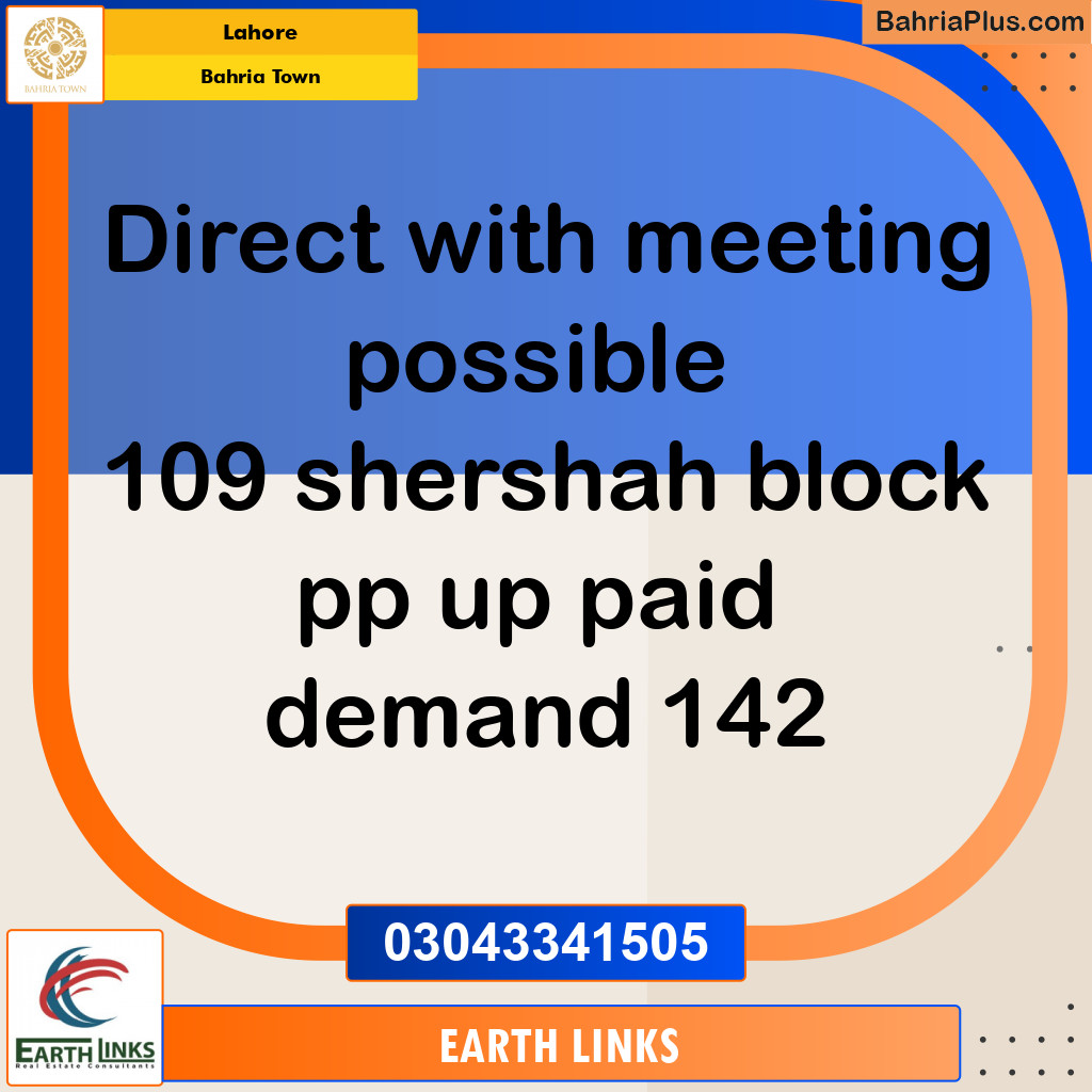 Residential Plot for Sale in Bahria Town, Lahore - (BP-152510)