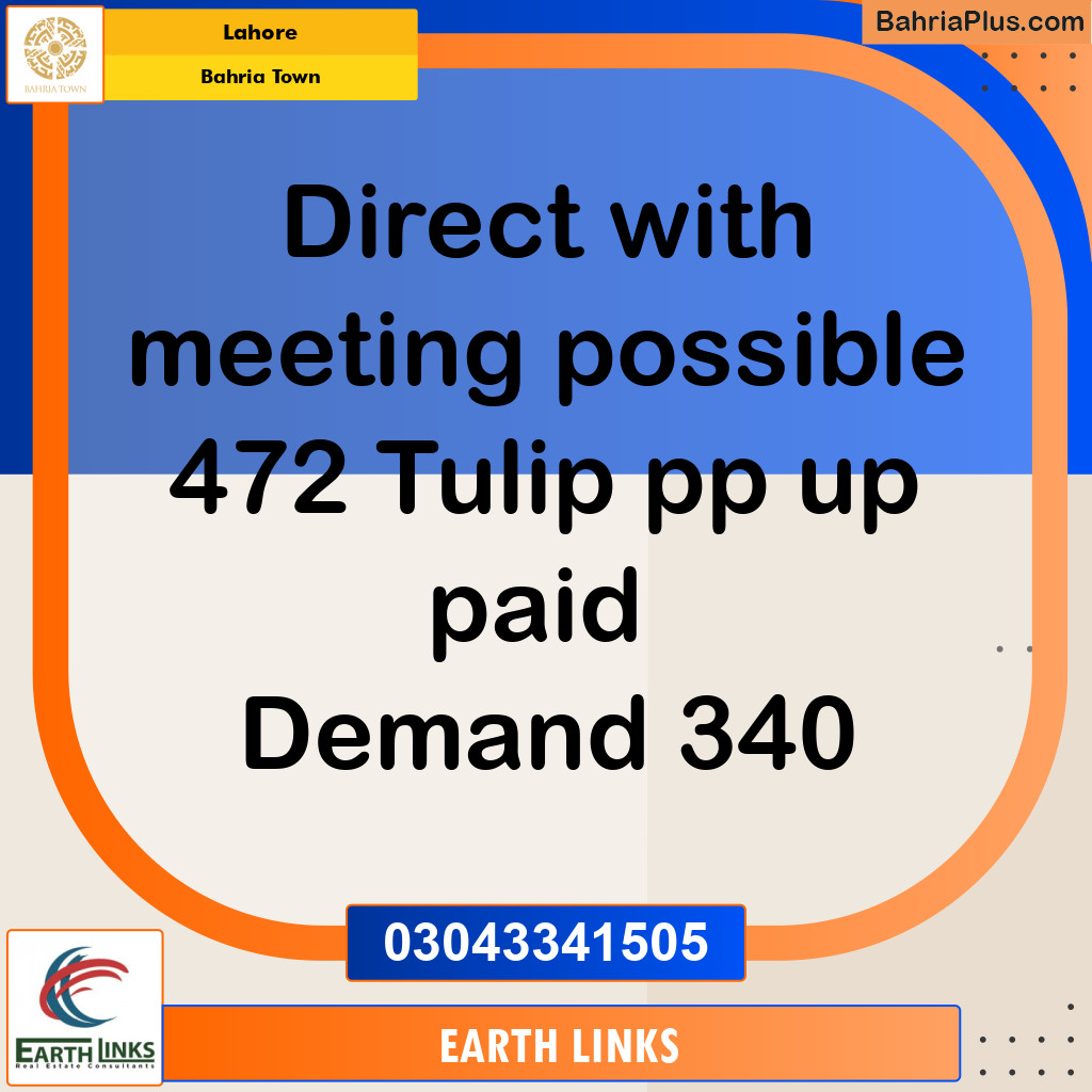 Residential Plot for Sale in Bahria Town, Lahore - (BP-152512)