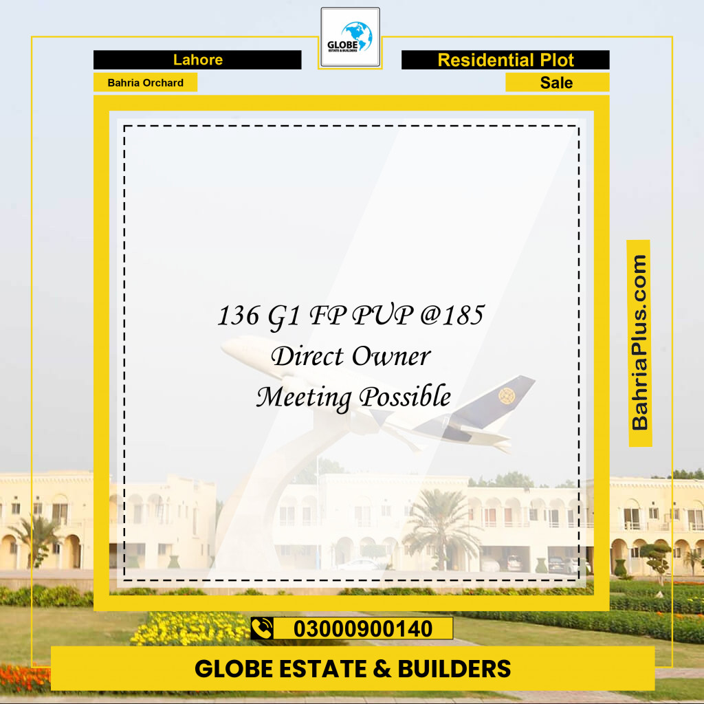 Residential Plot for Sale in Bahria Orchard, Lahore - (BP-152577)