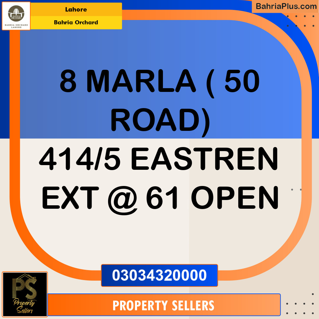 Residential Plot for Sale in Bahria Orchard, Lahore - (BP-152587)
