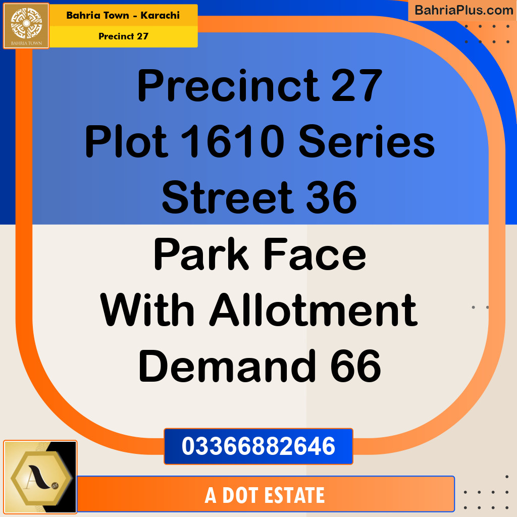 Residential Plot for Sale in Precinct 27 -  Bahria Town, Karachi - (BP-152630)