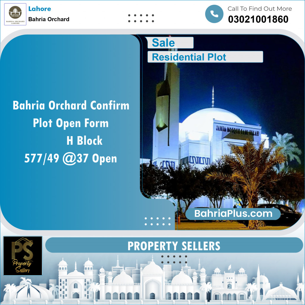 Residential Plot for Sale in Bahria Orchard, Lahore - (BP-152718)