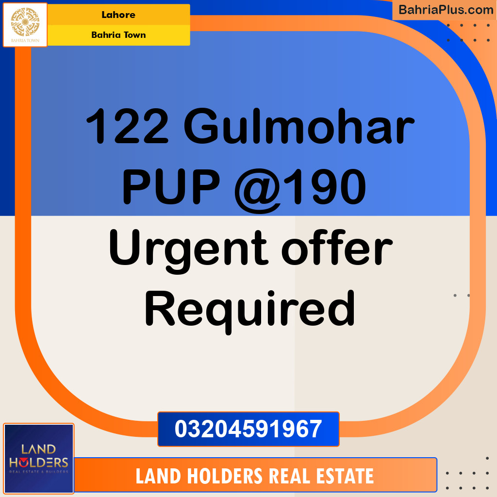 Residential Plot for Sale in Bahria Town, Lahore - (BP-152756)