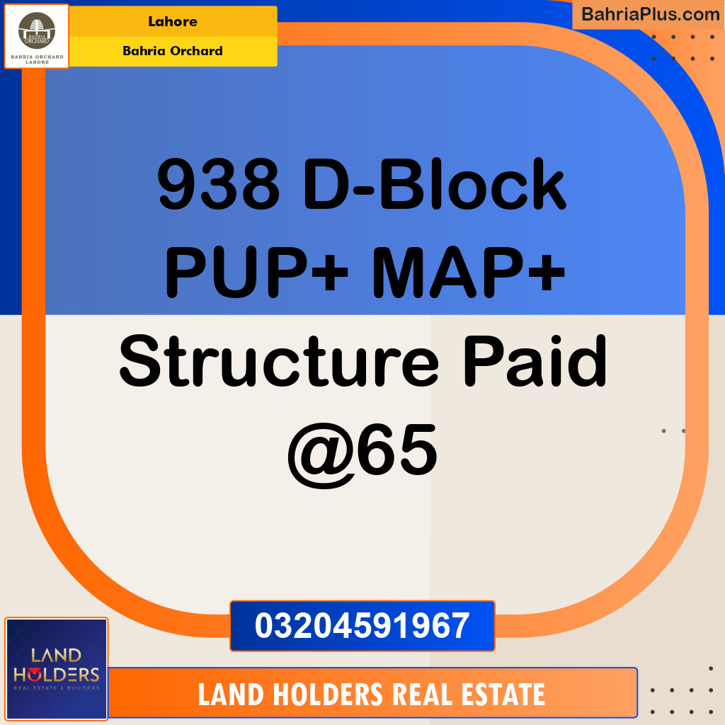 Residential Plot for Sale in Bahria Orchard, Lahore - (BP-152758)