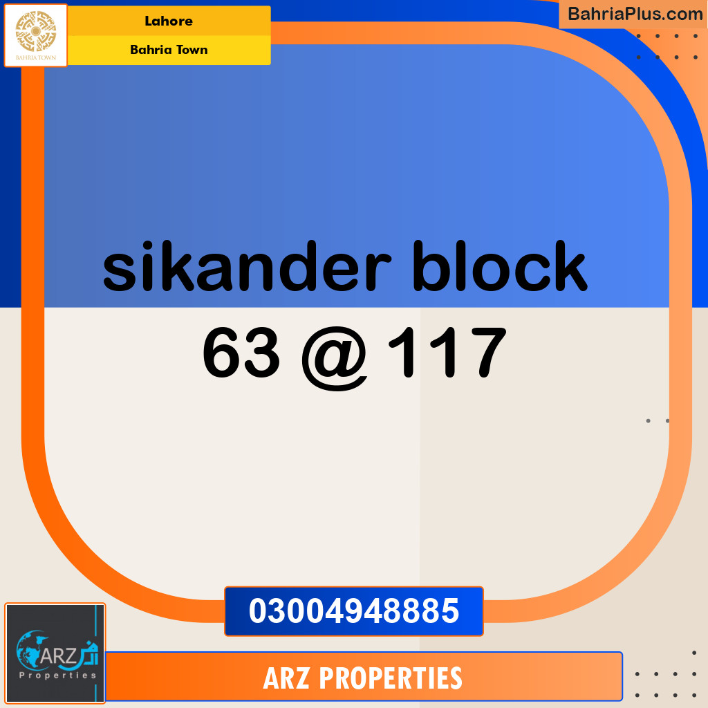 Residential Plot for Sale in Bahria Town, Lahore - (BP-152913)