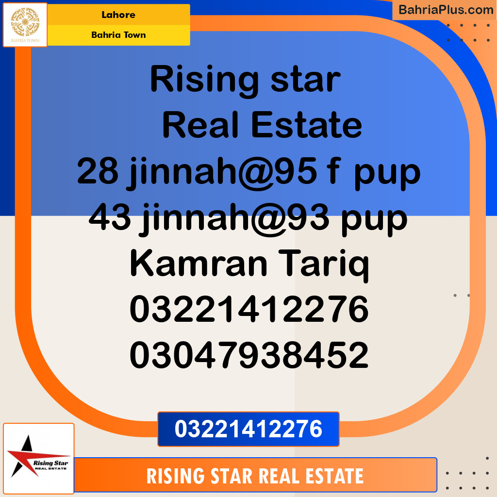Residential Plot for Sale in Sector E - Jinnah Block -  Bahria Town, Lahore - (BP-152939)