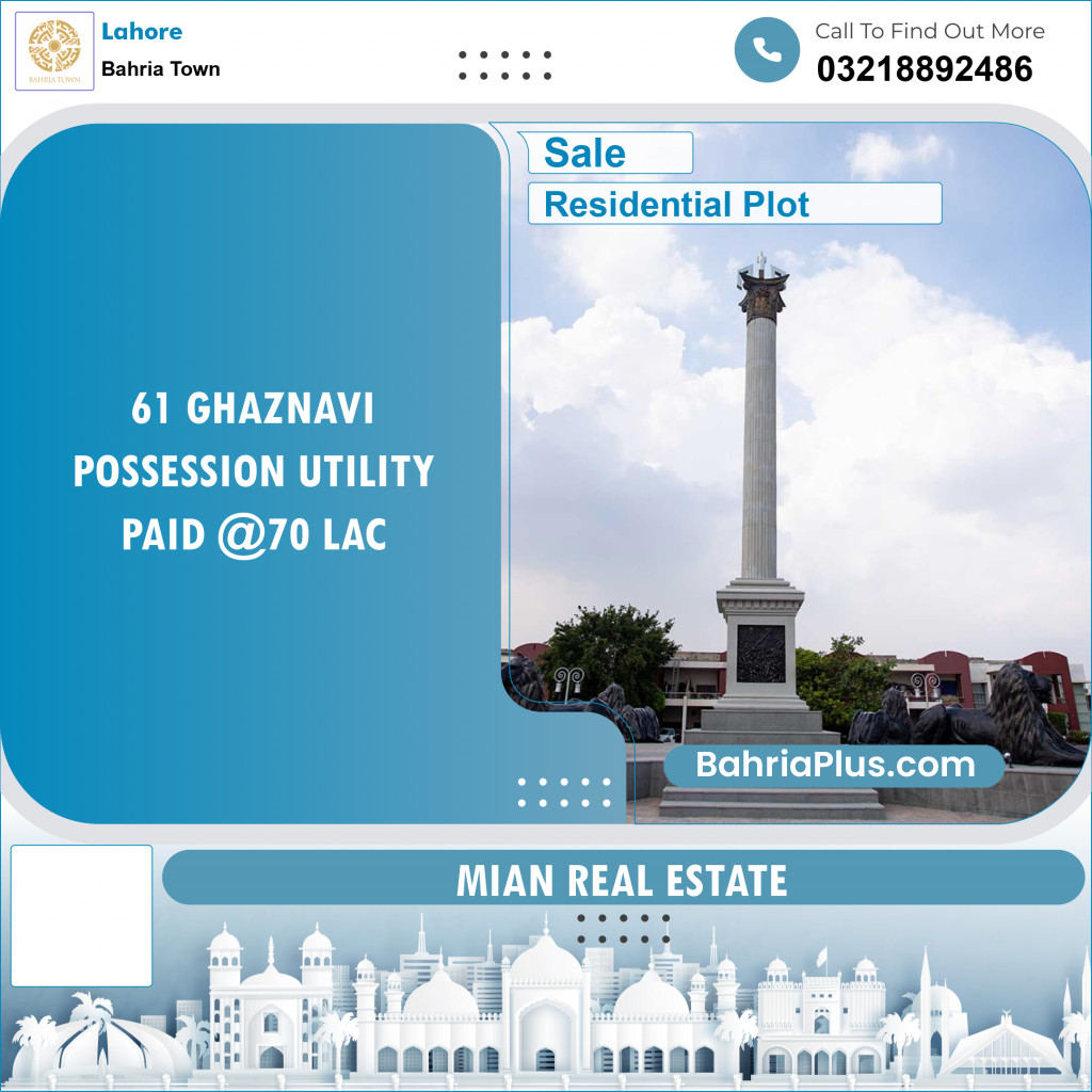 Residential Plot for Sale in Bahria Town, Lahore - (BP-153065)