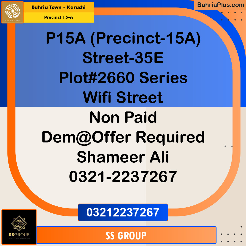 125 Sq. Yards Residential Plot for Sale in Precinct 15-A -  Bahria Town, Karachi - (BP-153067)