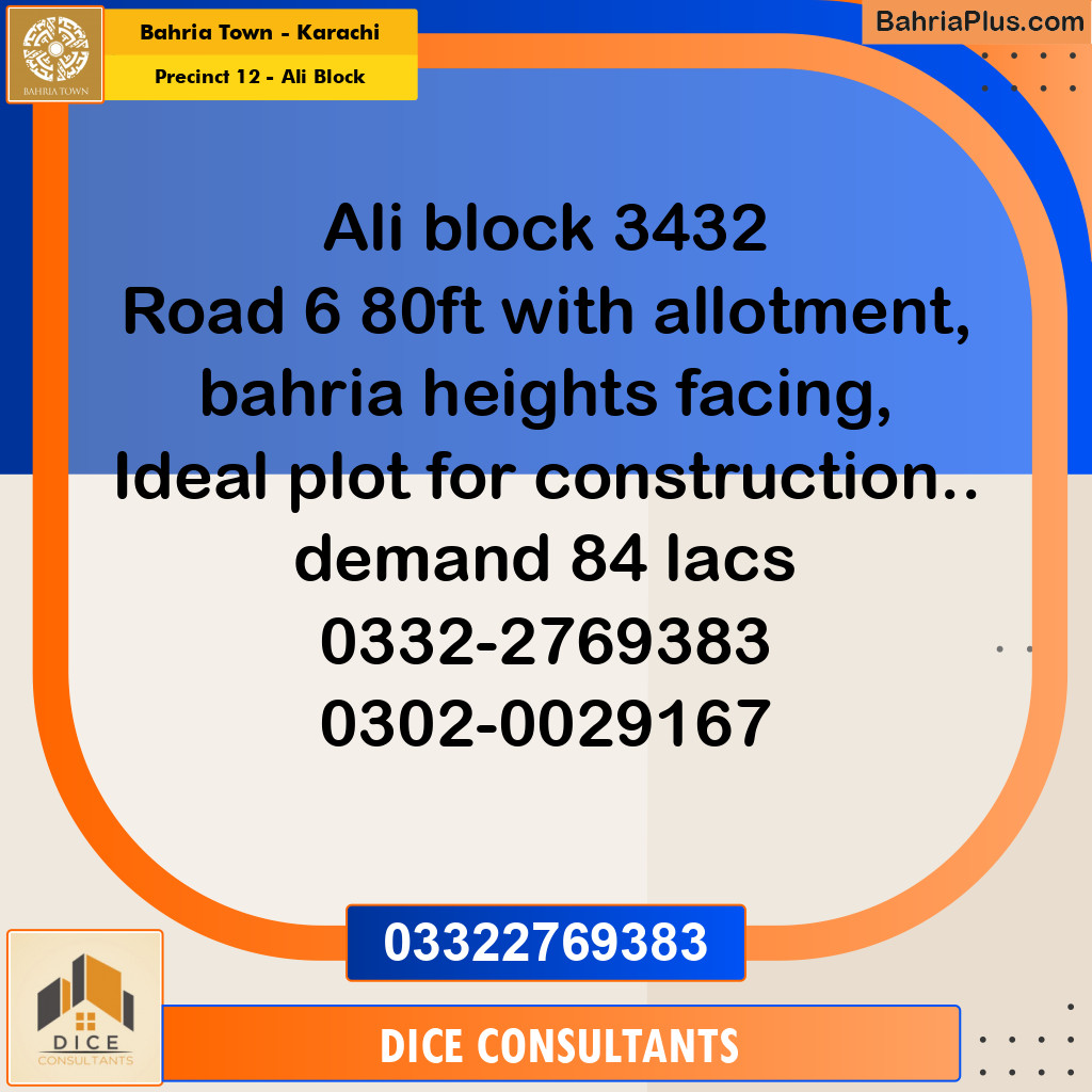 125 Sq. Yards Residential Plot for Sale in Precinct 12 - Ali Block -  Bahria Town, Karachi - (BP-153156)